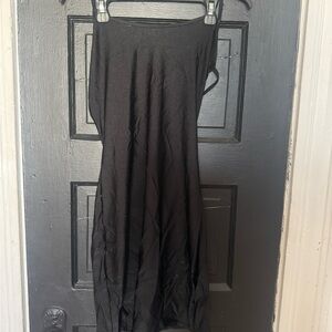 Black Strapless Maxi Dress